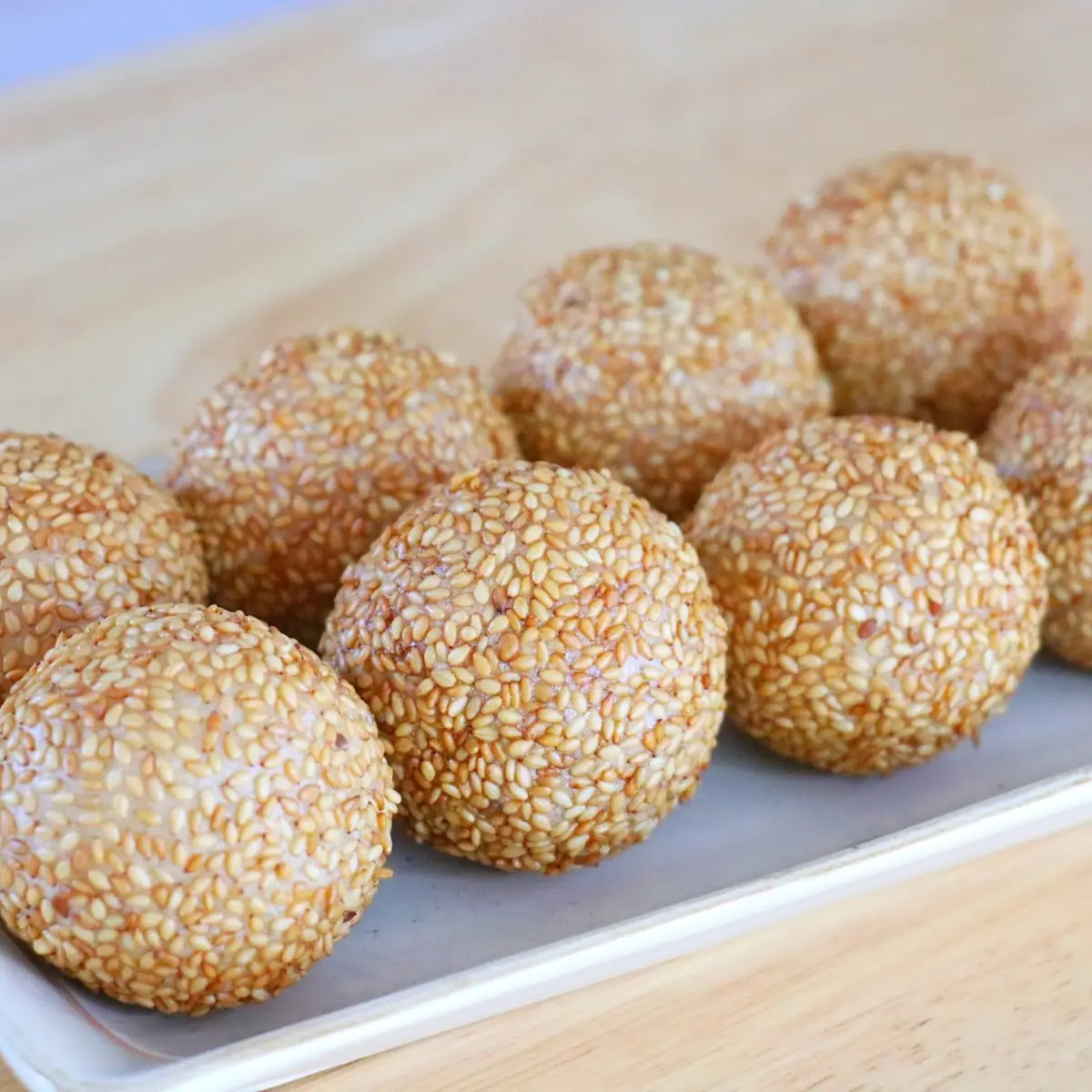 sesame balls with red bean 8 红豆麻球